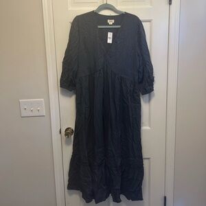 Up West grey v-neck dress